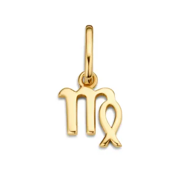 Virgo - Jungfrau Sternzeichen Anhänger - vergoldetes Sterlingsilber